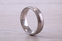 Load image into Gallery viewer, Sterling Silver 6 mm Wide Fashioned Band