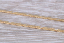 Load image into Gallery viewer, Flat Diamond cut 18ct Yellow Gold Chain, Solid and Weighty Feel