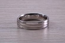 Load image into Gallery viewer, 5 mm Wide Unisex Diamond set 18ct White Gold Band