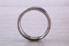 Load image into Gallery viewer, 7 mm Wide Full Circle Diamond set White Gold Band