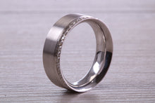 Load image into Gallery viewer, 7 mm Wide Full Circle Diamond set White Gold Band