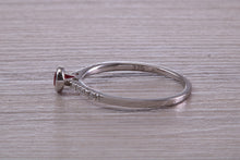 Load image into Gallery viewer, Petite and Dainty Ruby and Diamond Ring