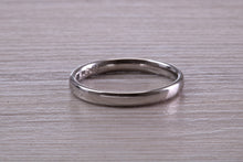Load image into Gallery viewer, Simple Traditional 2 mm wide Court Profile Platinum Band