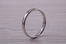 Load image into Gallery viewer, Simple Traditional 2 mm wide Court Profile Platinum Band