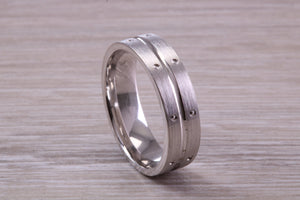 Sterling Silver 6 mm Wide Fashioned Band