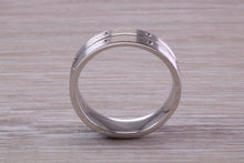 Load image into Gallery viewer, Sterling Silver 6 mm Wide Fashioned Band