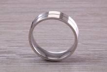 Load image into Gallery viewer, Sterling Silver 6 mm Wide Fashioned Band