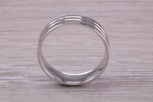 Load image into Gallery viewer, Sterling Silver 6 mm Wide Fashioned Band