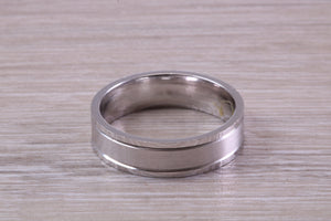 Sterling Silver 6 mm Wide Fashioned Band