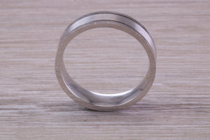Sterling Silver 6 mm Wide Fashioned Band