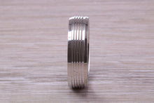 Load image into Gallery viewer, Sterling Silver 6 mm Wide Fashioned Band