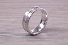 Load image into Gallery viewer, Sterling Silver 6 mm Wide Fashioned Band