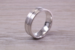 Sterling Silver 6 mm Wide Fashioned Band