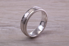 Load image into Gallery viewer, Sterling Silver 6 mm Wide Fashioned Band