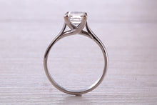 Load image into Gallery viewer, Over One Carat Certified Asscher cut E VS 1 Graded GIA Certified Diamond set Platinum Solitaire