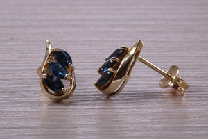 Beautiful Sapphire and Diamond Necklace with Matching Earrings