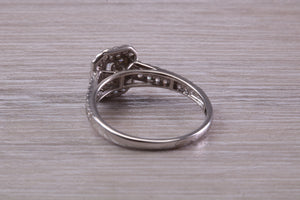 One carat Diamonds set 18ct White Gold Bridal Rings