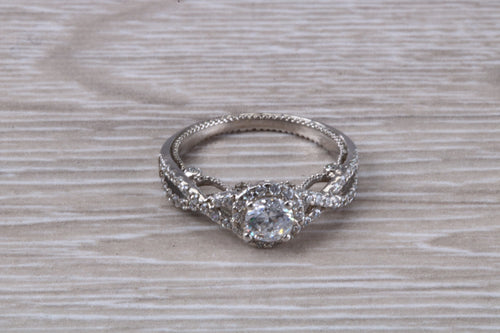 Very Dressy and Moissanite Diamond Ring