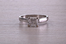 Load image into Gallery viewer, Over One Carat Certified Asscher cut E VS 1 Graded GIA Certified Diamond set Platinum Solitaire