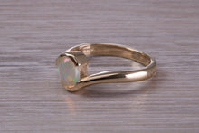 Load image into Gallery viewer, Oval cut Natural Opal set Yellow Gold Ring