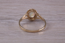 Load image into Gallery viewer, Oval cut Natural Opal set Yellow Gold Ring