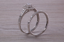 Load image into Gallery viewer, One carat Diamonds set 18ct White Gold Bridal Rings