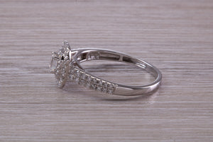 One carat Diamonds set 18ct White Gold Bridal Rings