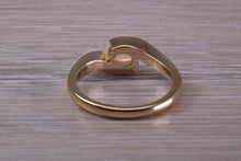 Load image into Gallery viewer, Oval cut Natural Opal set in Chunky Crossover Yellow Gold Ring