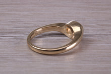 Load image into Gallery viewer, Oval cut Natural Opal set in Chunky Crossover Yellow Gold Ring