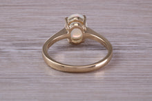 Load image into Gallery viewer, Oval cut Natural Opal set Yellow Gold Ring