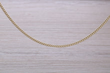 Load image into Gallery viewer, Flat Curb Chain, Light Weight and 18 Inches Long in Yellow Gold