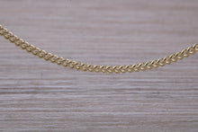 Load image into Gallery viewer, Flat Curb Chain, Light Weight and 18 Inches Long in Yellow Gold