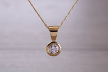 Load image into Gallery viewer, Very Beautiful 0.75 carat Diamond set Solitaire Stud Earrings and Matching Necklace