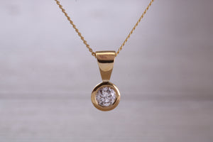 Very Beautiful 0.75 carat Diamond set Solitaire Stud Earrings and Matching Necklace