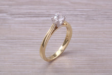 Load image into Gallery viewer, 0.40 carat Diamond set 18ct Yellow and White Gold Solitaire