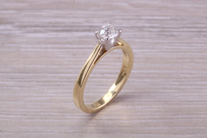 0.40 carat Diamond set 18ct Yellow and White Gold Solitaire