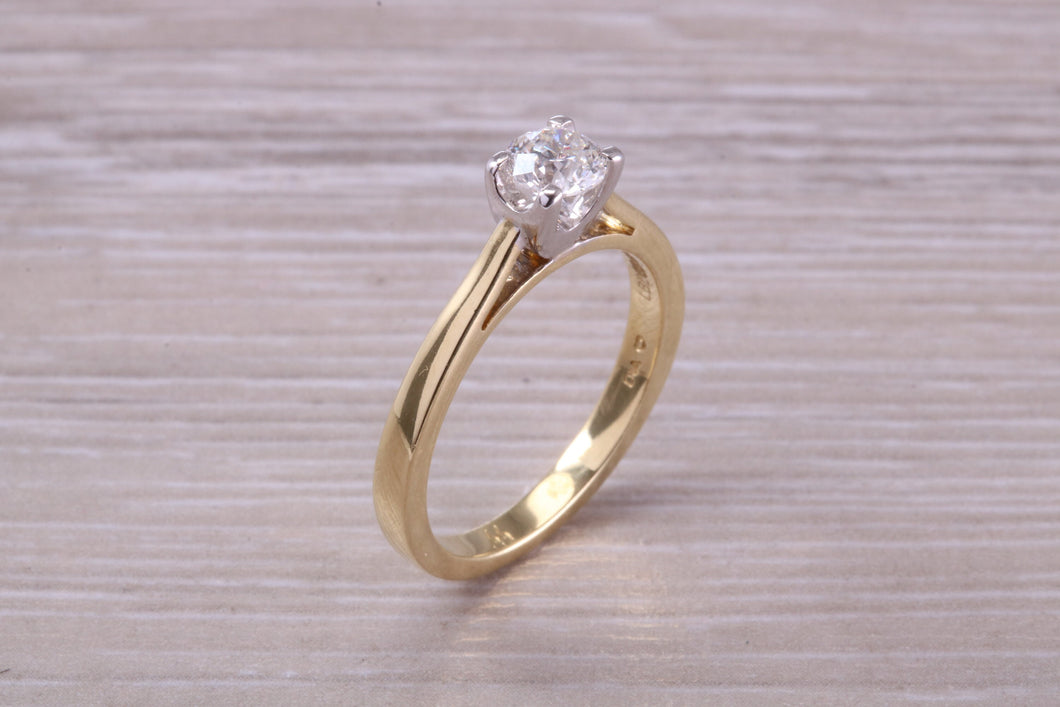 0.40 carat Diamond set 18ct Yellow and White Gold Solitaire