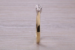 0.40 carat Diamond set 18ct Yellow and White Gold Solitaire