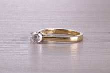 Load image into Gallery viewer, 0.40 carat Diamond set 18ct Yellow and White Gold Solitaire