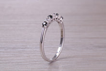 Load image into Gallery viewer, Beautiful Sapphire and Diamond set Dainty Eternity Ring