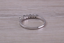 Load image into Gallery viewer, Beautiful Sapphire and Diamond set Dainty Eternity Ring