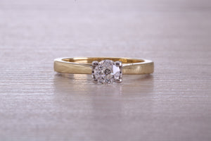 0.40 carat Diamond set 18ct Yellow and White Gold Solitaire