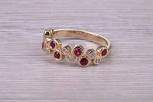 Load image into Gallery viewer, Beautiful Ruby and Diamond Eternity Ring