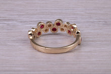 Load image into Gallery viewer, Beautiful Ruby and Diamond Eternity Ring