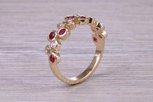 Load image into Gallery viewer, Beautiful Ruby and Diamond Eternity Ring