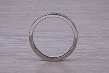Load image into Gallery viewer, Half Circle Diamond set Platinum Band