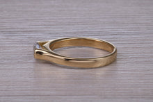Load image into Gallery viewer, Half carat Oval cut Certified Natural Diamond set 18ct Yellow Gold Solitaire
