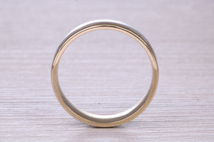 6 mm Wide 18ct White and Yellow Gold Wedding Band