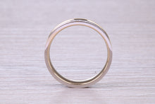 Load image into Gallery viewer, Diamond set 18ct White and Yellow Gold 4mm Wide Wedding Band