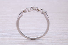 Load image into Gallery viewer, Half carat Baguette and Square Princess cut Diamond set 18ct White Gold Eternity Ring